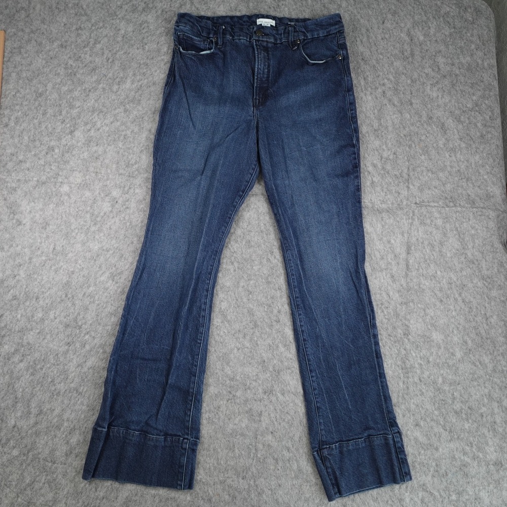Good American Jeans Women 14 32 Blue Good Classic Bootcut High Rise Denim